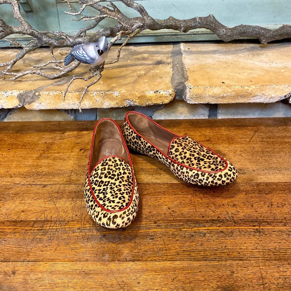 Donal J Pliner Denny Leopard Print Loafers